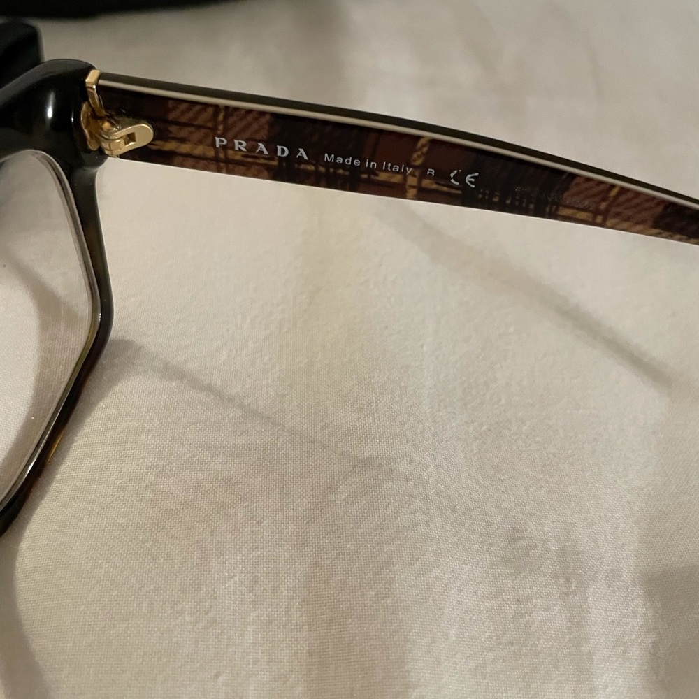 Prada Tortoise Shell Optical Glasses - Picture 3 of 8
